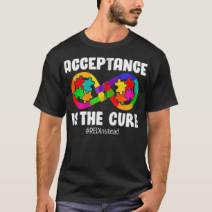 Acceptance Is The Cure Autism Awareness Zip T-Shirt
