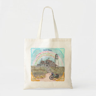Acceptance lighthouse tote bag