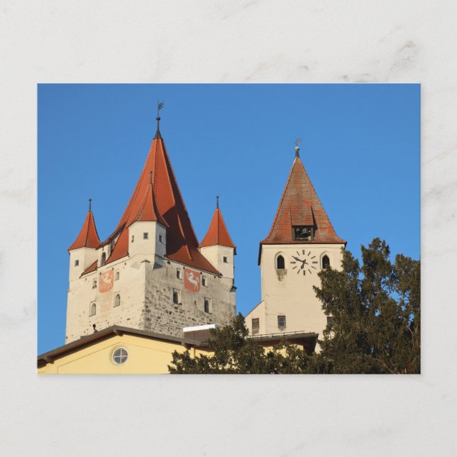 ACCEPTANCE OF HAGUE'S BLUE HIMMEL CASTLE POSTCARD (Front)