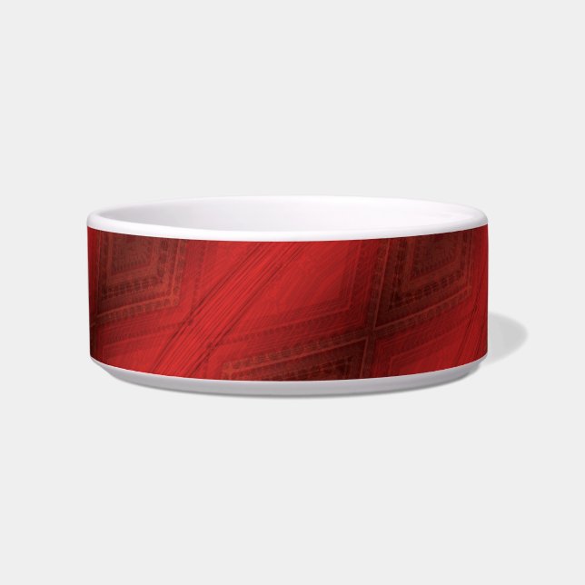 Acceptance | Red Eclectic Boho Pattern Bowl (Front)