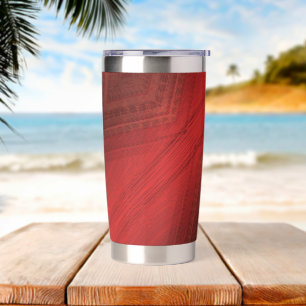 Acceptance   Red Eclectic Boho Pattern Insulated Tumbler