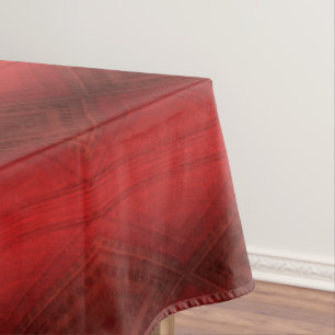 Acceptance   Red Eclectic Boho Pattern Tablecloth