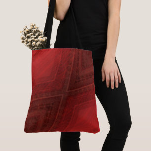 Acceptance   Red Eclectic Boho Pattern Tote Bag