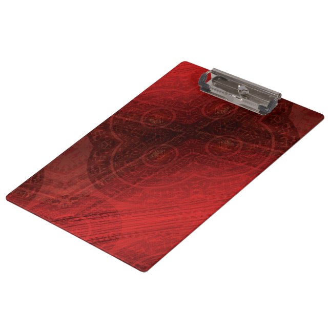 Acceptance | Red Meditation Medallions Clipboard (Angled)