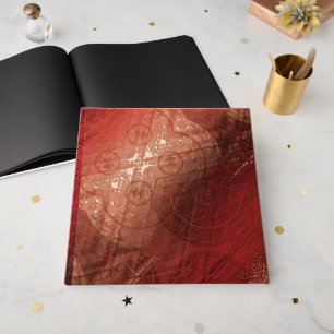 Acceptance Red Meditation Medallions Guest Book