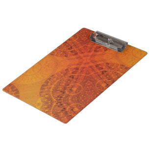Acceptance   Red Orange Yellow Boho Medallions Clipboard
