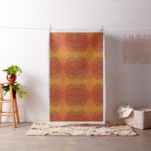 Acceptance   Red Orange Yellow Boho Medallions Fabric