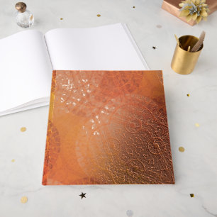 Acceptance   Red Orange Yellow Boho Medallions Guest Book