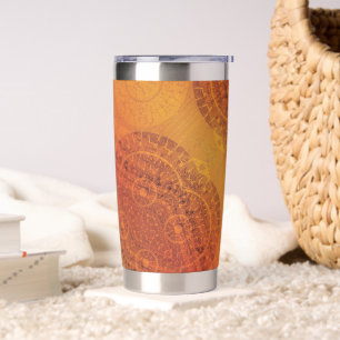 Acceptance   Red Orange Yellow Boho Medallions Insulated Tumbler