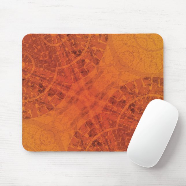 Acceptance | Red Orange Yellow Boho Medallions Mouse Pad (With Mouse)