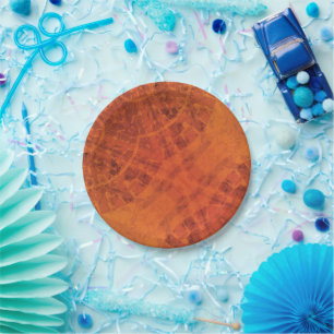 Acceptance   Red Orange Yellow Boho Medallions Paper Plate