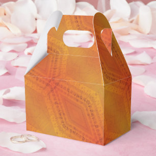 Acceptance   Red Orange Yellow Shibori Pattern Favour Box