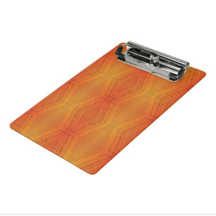 Acceptance   Red Orange Yellow Shibori Pattern Mini Clipboard