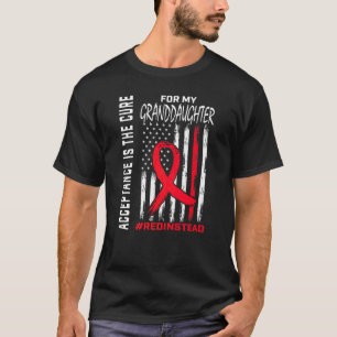 Acceptance Redinstead Red Instead Autism Granddaug T-Shirt