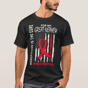 Acceptance Redinstead Red Instead Autism Great Nep T-Shirt