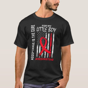 Acceptance Redinstead Wear Red Instead Autism Son  T-Shirt