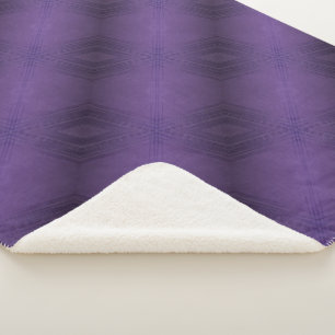 Acceptance   Violet Eclectic Boho Pattern Sherpa Blanket