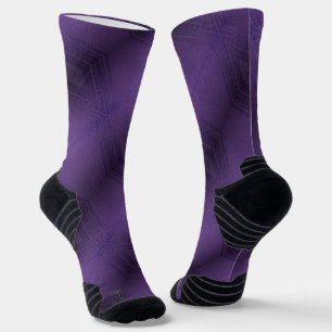 Acceptance   Violet Eclectic Boho Pattern Socks
