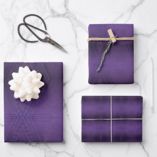 Acceptance   Violet Eclectic Boho Pattern Wrapping Paper Sheet