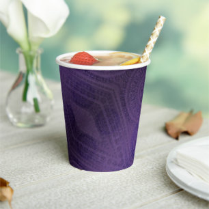 Acceptance   Violet Meditation Medallions Paper Cups