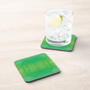 Acceptance   Yellow Green Blue Boho Medallions Coaster