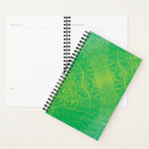 Acceptance   Yellow Green Blue Boho Medallions Planner