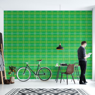 Acceptance Yellow Green Blue Boho Medallions Wallpaper