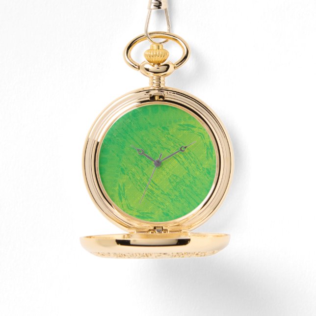 Acceptance | Yellow Green Blue Shibori Pattern Watch (Front)