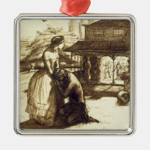 Accepted, 1853 (pen & brown ink on paper) metal tree decoration