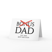 Accepted BONUS DAD Established Fathers Day