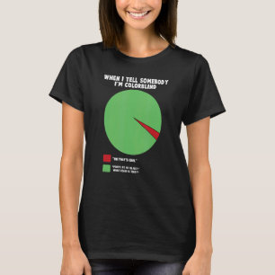 Accepted Colorblind Colour Blind Love Fun 7 T-Shirt