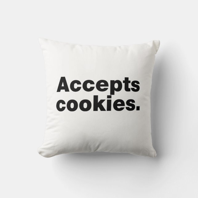 Accepts cookies cushion (Front)