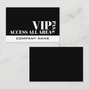 Access All Areas Design, VIP Cards