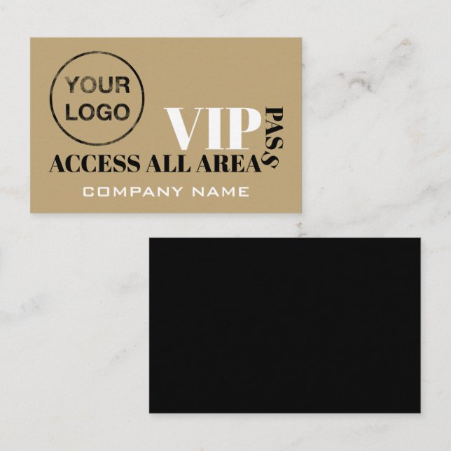 Access All Areas Logo Design, VIP Cards (Front/Back)