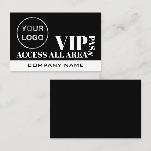 Access All Areas Logo Design, VIP Cards (Front/Back)