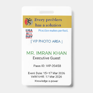 Access Badge Identification   Conference_update ID Badge