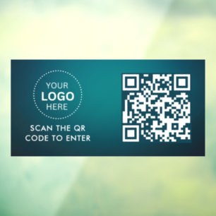 Access Control QR Code Business Logo Entry