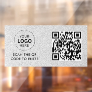 Access Control QR Code Business Logo Entry