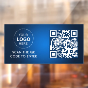 Access Control QR Code Business Logo Entry