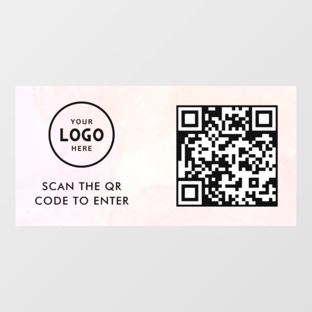 Access Control | QR Code Business Logo Entry Blue  (Sheet)