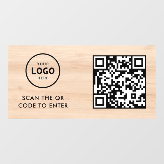Access Control | QR Code Business Logo Entry Blue  (Sheet)
