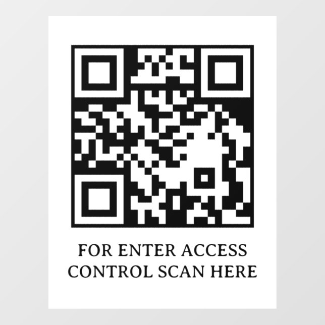 Access Control QR Code Door Lock Scan to Enter (Sheet)