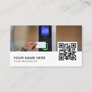 Access Control service QR Code Business Card