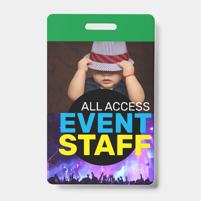 Access event staff ID badge (Front)