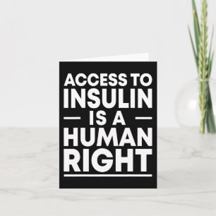 Access to Insulin is a Human Right Diabetes Awaren Card