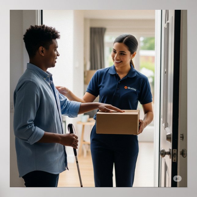 Accessible Package Delivery Poster (Front)