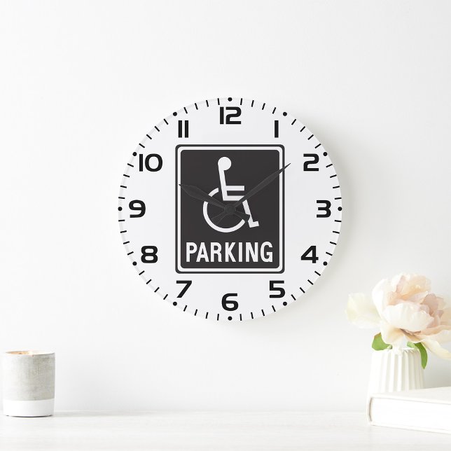 Accessible Parking Sign Wheelchair Symbol Large Clock (Creator Uploaded)