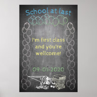 Accessories for enrolment in chalkboard style