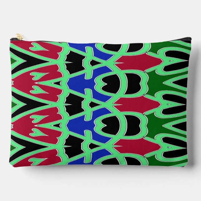 Accessory Pouch, A trendy multicolor design  Acces Pouch (Front)