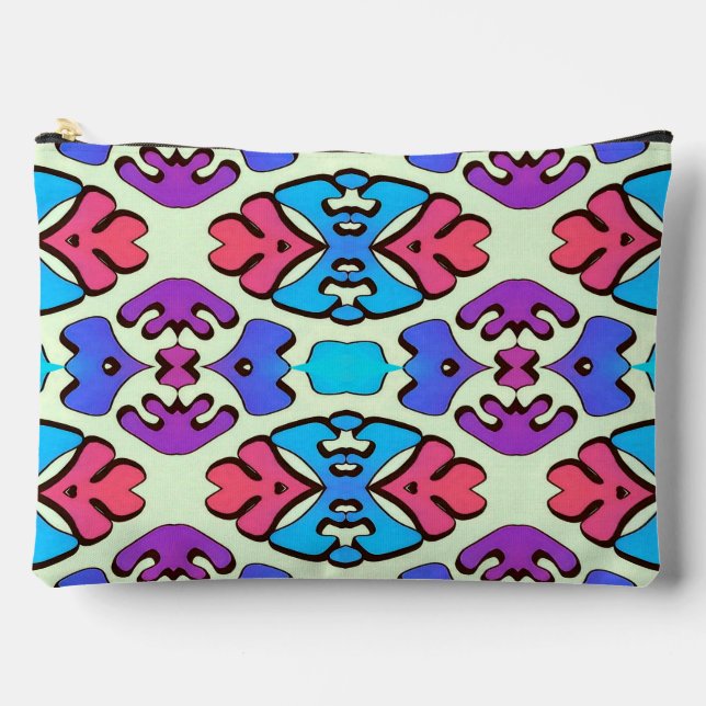 Accessory Pouch, An elegant damask classic design  Pouch (Front)